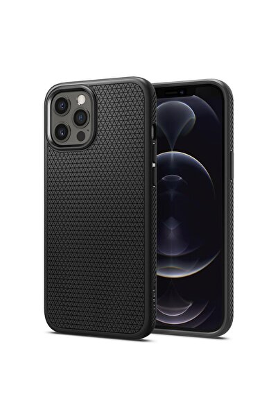 Spigen Carcasă iPhone 12 Pro Max Liquid Air Negru Mat - ACS01617