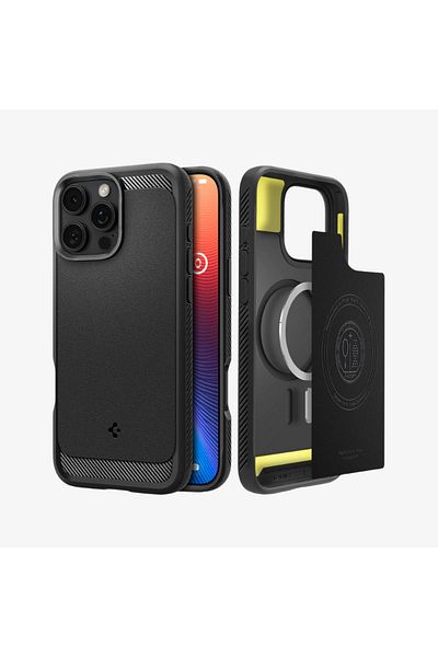 Spigen iPhone 16 Pro - Compatible Rugged Armor Case with Magfit Magsafe