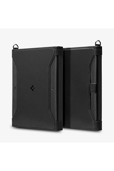 Spigen Reisetasche mit RFID-Schutz, Reisepasshülle, Schwarz AFA05538
