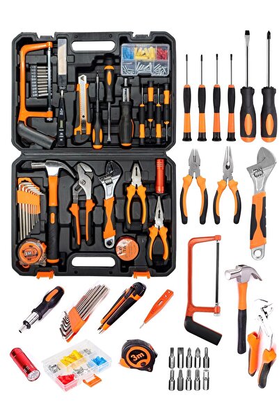 Genel Markalar 105 Parça Özel Alışım Çelik Profesyonel Alet Takım Seti 105 Parça