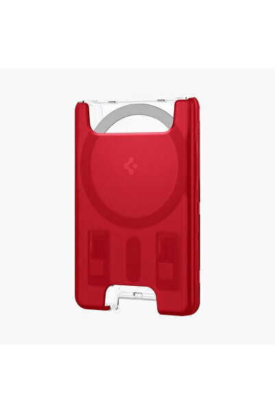 Spigen iPhone için MagSafe özellikli 3 Kartlı Manyetik Cüzdan Classic C1 Ruby - AFA07399