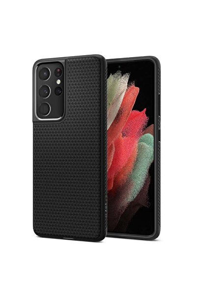 Spigen Carcasă Liquid Air pentru Galaxy S21 Ultra, Negru Mat - Acs02350