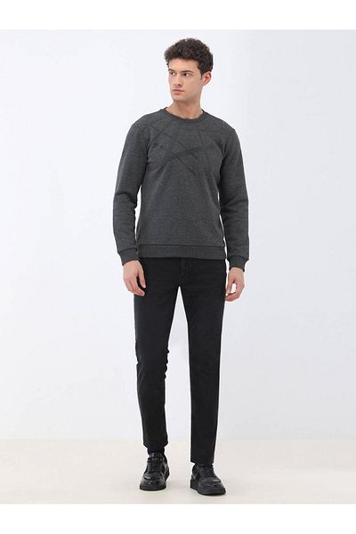 Kip Crew Neck Anthracite Sweatshirt