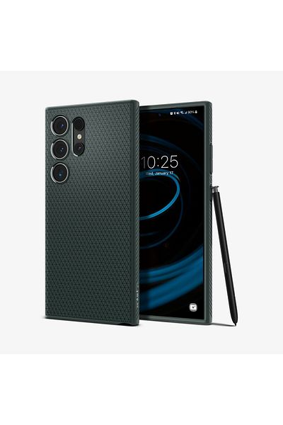 Spigen Galaxy S24 Ultra - Liquid Air Abyss Case Green, Acs07288