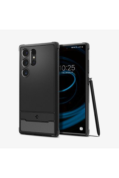 Spigen Galaxy S24 Ultra Rugged Armor - Matte Black Case Acs07286