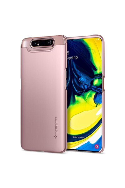 Spigen Galaxy A80 Kılıf Thin Fit Rose Gold - 621CS26418