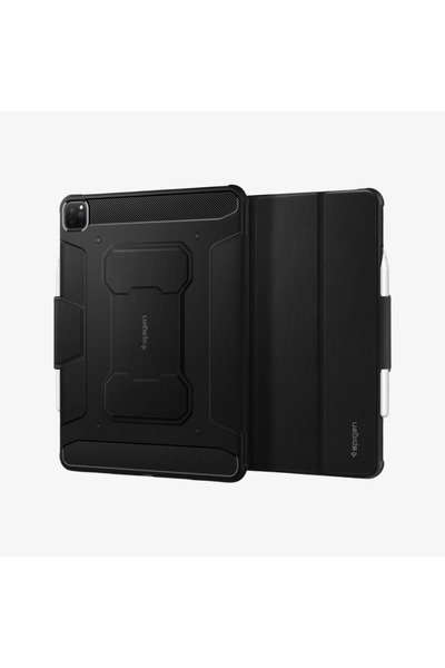 Spigen حافظة لجهاز iPad Pro مقاس 12.9 بوصة (2022 / 2021) باللون الأسود - ACS0...