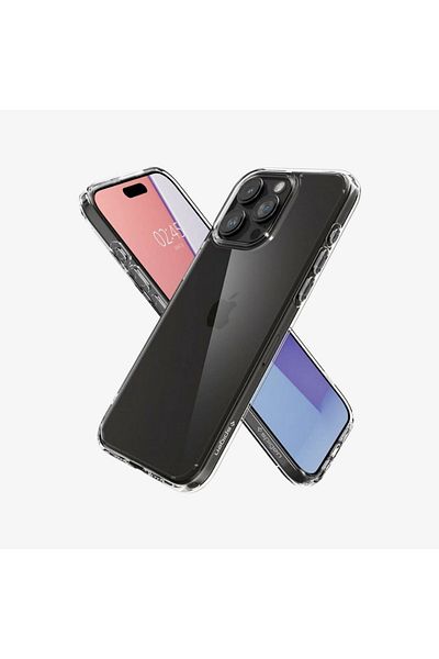 Spigen iPhone 15 Pro Max Case Crystal Hybrid Crystal Clear - ACS06446