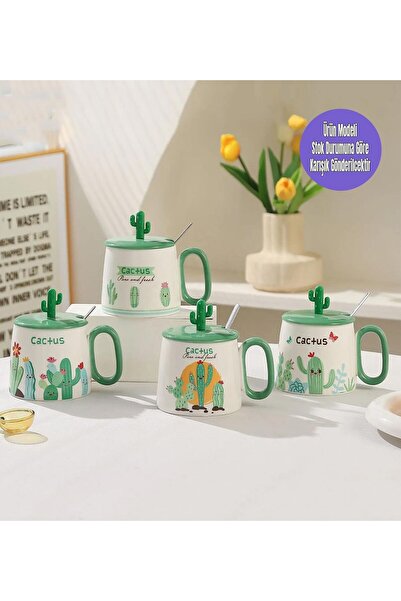 Gift Moda Kaktüs Temalı Seramik Kupa