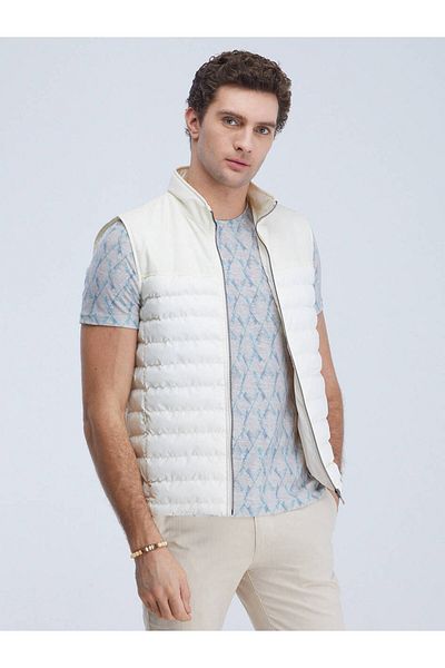 Kip Ecru Woven Sports Vest - Comfortable and Stylish Design