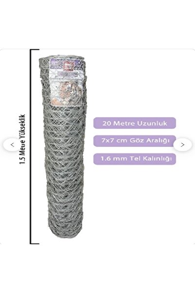 Hastel 150cm x 20 Metre Bahçe Tel Örgü Bahçe Çiti Bahçe Teli Çevirme Teli 1.6...