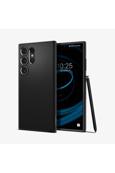 Spigen Galaxy S24 Ultra Kılıf Liquid Air Matte Black - ACS07287