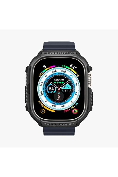 Spigen Carcasă Apple Watch 49mm (Ultra 3/2/1) Rugged Armor Negru Mat - Acs05456