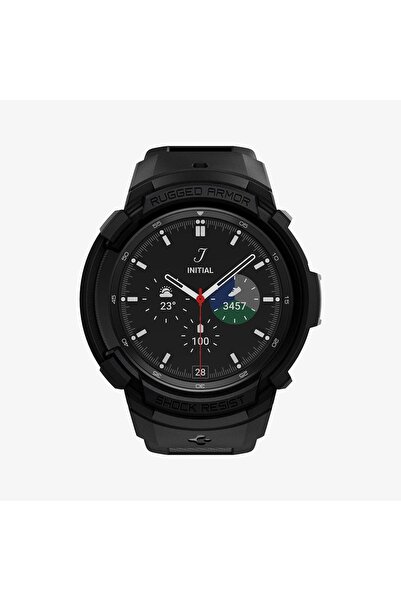 Spigen Galaxy Watch 4 Classic (46 χιλιοστά) Θήκη & λουράκι κορδόνι με ραβδώσε...