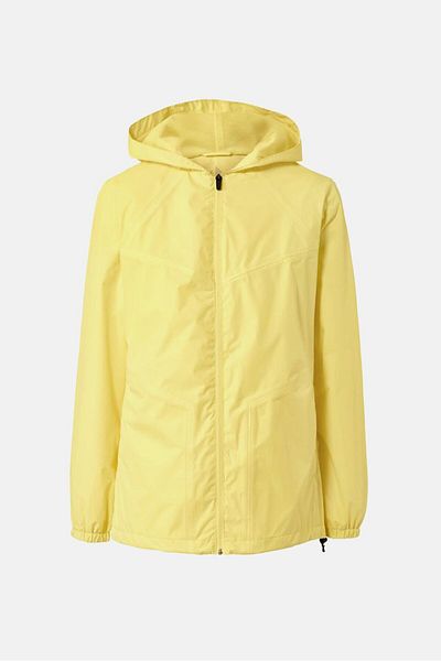Tchibo Women Plain Packable Rain Jacket, Yellow