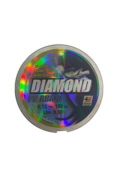 BAUER Diamond 4X Pe Braid 150 Mt 0.12 mm Fishing Line