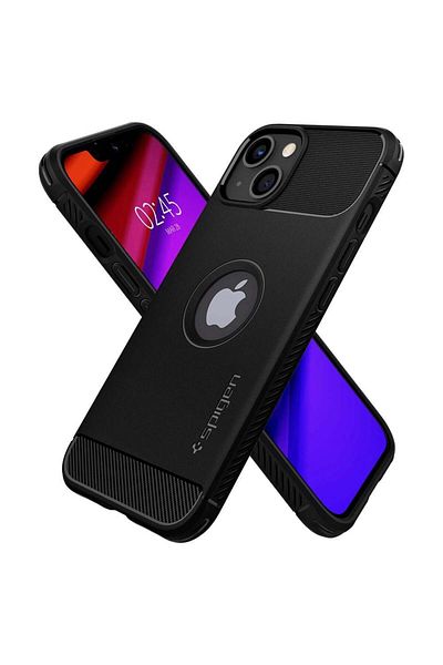 Spigen iPhone 13 Case Rugged Armor Matte Black - ACS03518