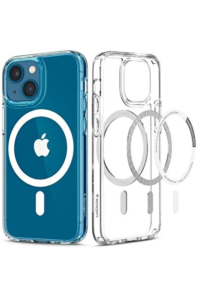 Spigen حافظة آيفون 13 الترا هايبرد ماجفيت مع ميزة ماجسيف باللون الأبيض - Acs03528