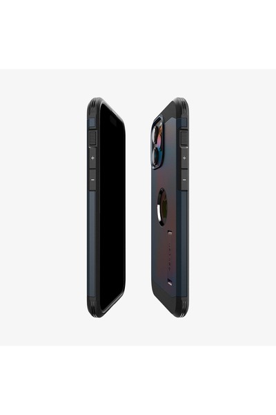 Spigen iPhone 15 Pro Max Kılıf Tough Armor MagFit MagSafe özellikli Metal Slate - ACS06595
