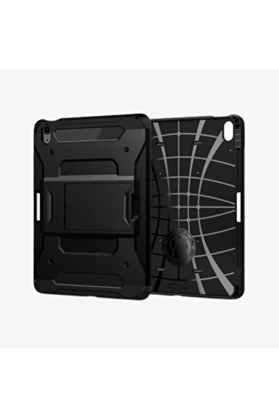 Spigen iPad Air 11/10.9 - حافظة Tough Armor Pro باللون الأسود مع واقي شاشة زج...
