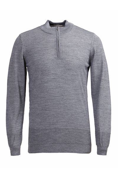 Kip Half Turtleneck Gray Knitwear - Wool Blended