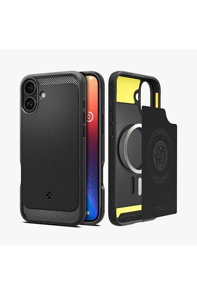 Spigen iPhone 16 Rugged Armor Magfit - Case with Magsafe