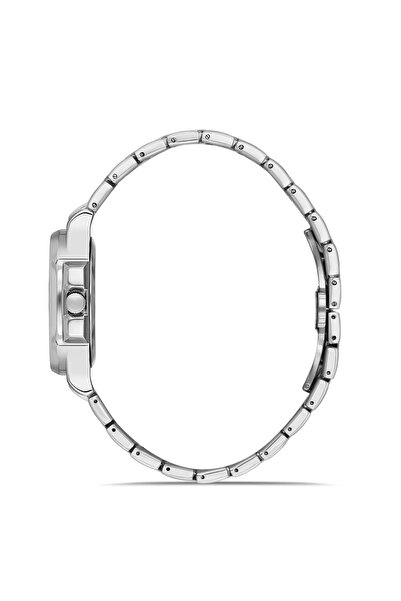 Polo Air Square Case Men's Wrist Watch with Double Clip Calendar Silver Coffy Color Pl-0960E3X