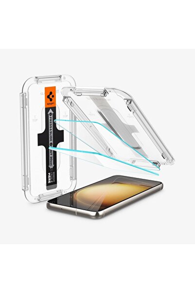 Spigen Galaxy S23 Glass Screen Protector Лесен монтаж Glas.tR EZ Fit (2 бр.) ...