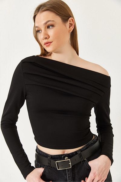 Bianco Lucci Γυναικεία μπλούζα με γιακά Madonna 7218 60261337