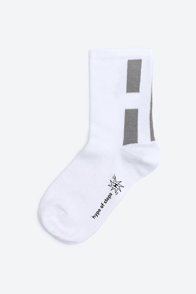 Hype of Steps White - White Socket Socks