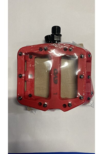 İthal EVO BİSİKLET PEDALI RULMANLI ÇİVİLİ PLATFORM MODEL KIRMIZI