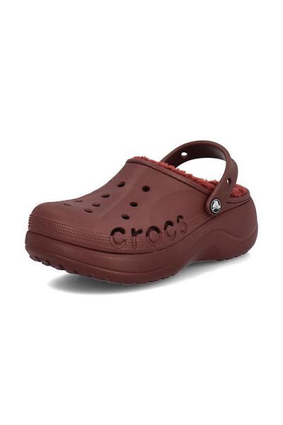 Crocs Baya Plateau-Clog-Damenhausschuhe mit Futter