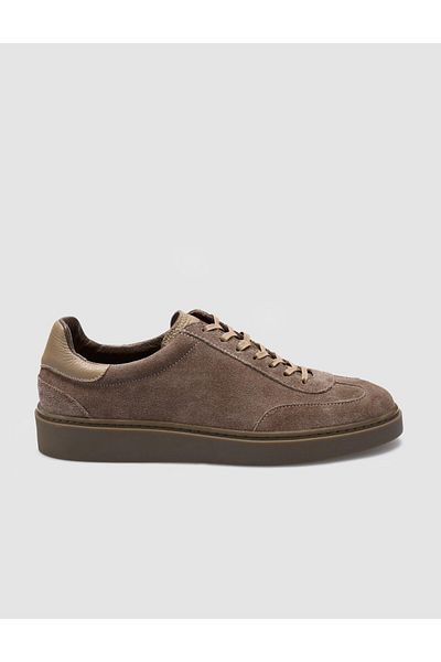 Cabani 100% Genuine Leather Mink Suede Men's Sneakers