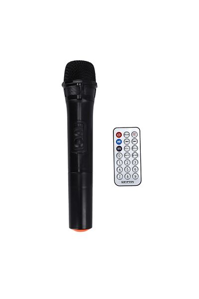 KRYPTON 2.0 Professional Speaker with Remote & Microphone, KNMS5195 | 8" Woofer with Colourful Light