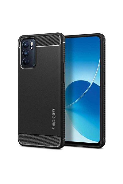 Spigen Oppo Reno6 5G Kılıf Rugged Armor Black - ACS04312