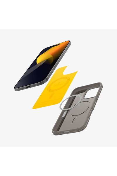 Spigen Caseology iPhone 16 Pro Max Kılıf Athlex Mag MagSafe özellikli Active Gray - ACS08299