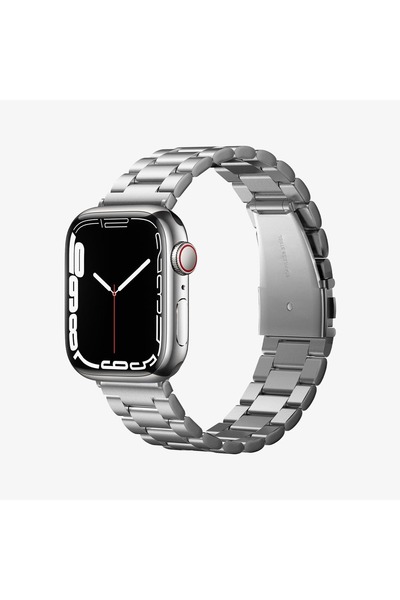 Spigen Apple Watch 49mm Ultra 2/1 - 46mm 10 - 45mm 9/8/7 - 44mm SE2/SE/6/5/4 Kayış Fit Silver - 062MP25404
