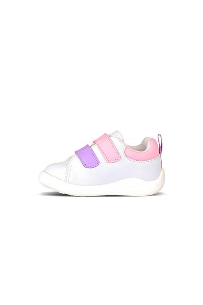 Vicco Bangkok White Pink First Step Shoes