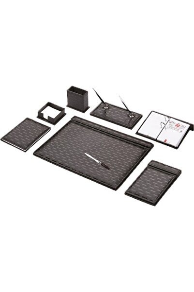 Genel Markalar 925 Hasır Desen Kalemli Sümen Takımı 9 Parça Siyah G925 - OFS-89