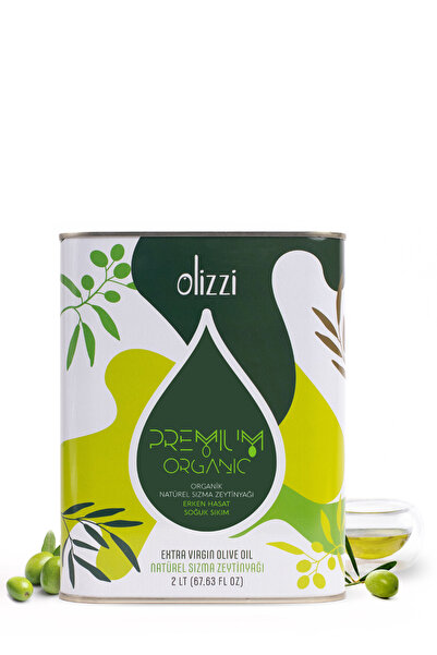 Olizzi Premium Organik Zeytinyağı Ödüllü Natürel Sızma Soğuk Sıkım Zeytinyağı 2 LT X 2 Adet