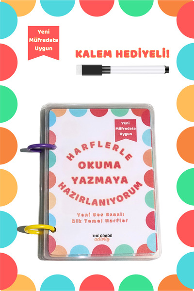 The Grade 2-6 Yaş Yaz Sil Okuma Yazmaya Hazırlık Eğitici Oyuncak Etkinlik Set...