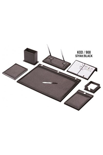 Gülpaş 908 Sümen Takımı Suni Deri 9 Parça Düğmeli Tük. Dolma Kalemli