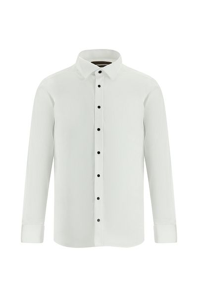 Abdullah Kiğılı Ata Collar Slim Fit Slim Fit Cotton Shirt