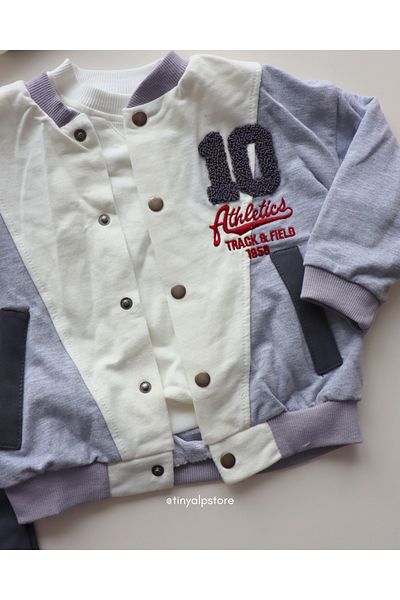 Necix's Design Patterned College Cardigan Included Soft and Comfortable Fabric Baby Boy Suit