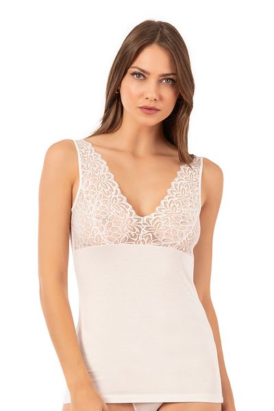 ÖZKAN underwear حذاء رياضي نسائي من Özkan 25610 مصنوع من القطن والليكرا والدانتيل بحزام سميك