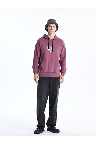 LC Waikiki Ανδρικό φούτερ με μακρυμάνικο εμπριμέ