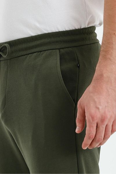 NFTY Men's Slim Fit Jogger Pants Khaki Double Leg