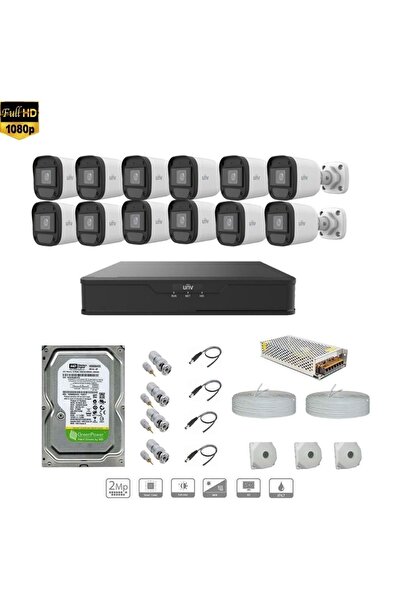 Uniview Full Hd 12 Kameralı Set