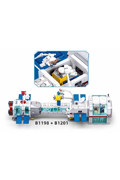 Sluban Space Series - Dream Space Station Building Blocks 502 Pieces, with Minifigures,