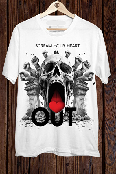 FECCY Pamučna majica sa štampanim natpisom "CREAM YOUR HEART OUT"
